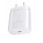 eKus 25 watt Super Fast Adapter Compatible with Galaxy M53 5G, M51, M33 5G, M32, M31S, M31, M21, S20, S20 FE 5G, S20 Plus, S20 Ultra, S21 Adapter (White)