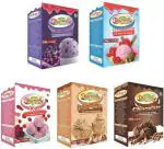 Dharmasut Black Currant, Strawberry, Rose, Butterscotch, Chocolate Ice Cream Powder, 100 G Each (Combo Of 5)