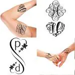 Ordershock Waterproof HP Name Letter Temporary Body Tattoo (Pack of 2)