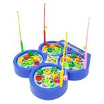 MOROVIK Musical Fish Catching Game for Kids with 32 Fish and 4 Fishing Rods - Multicolor - Pack of 1