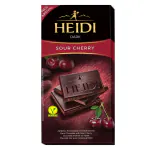 Heidi Sour Cherry Vegan Dark Chocolate Bar, 100% Veg Swiss Imported - 80g