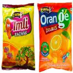 Cintu Imly Pachak - Tamarind Candy - Pack of 160 Pieces + Orange Doubles Candy (BIG Size) - Pack of 150 Pieces