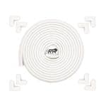Kids Station Made in India Baby Proofing Edge and Corner Protector Combo Pack, Extra Dense Table Corner Protector and Rubber Edge for Kids Safety (30g/mt, L-Shape, 5m+8, Off-White)