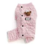 Lulala Dog Pajamas Jumpsuit Puppy Clothes Pet Cat Jumpsuits Dog Warm Winter Coat for Puppy Small Dogs(Large-Size)