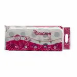 Origami So Soft 3 Ply Toilet Paper / Toilet Roll / Tissue Roll - 10 x 9.8 cm - 160 Pulls Per Roll - Pack of 10 Rolls - 1600 Pulls