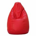 Beanskart XXXL Size Bean Bag Cover Without Beans(Red)