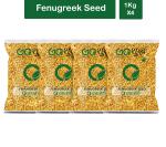 Goshudh Dana Methi 4 kg (1Kg X 4 Pack) Fenugreek Seeds