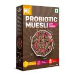 MuscleBlaze Probiotic Muesli, Breakfast Cereals For Good Gut Health, Choco Cranberry, Multigrain Flakes, Antioxidant-Rich, 400 grams
