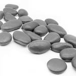 COLOUR STONE Large Black Pebbles Decorative Ornamental River Rocks Tumbled Stones for Landscaping Home Decor Crafts Garden (Black, 15 Kg)