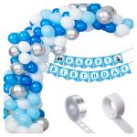 Party Propz Blue Paper Frozen Theme Balloons Birthday Decoration