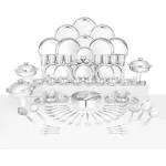 Shri & Sam Stainless Steel Delight Dinner Set, 90 Pieces