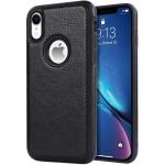 Rakulo PU Leather Flexible Back Cover Case Designed for Apple iPhone XR (Black)