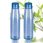 MILTON Ripple 1000 Pet Bottle, 946 ml Each, Set of 2, Blue