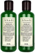 Khadi Herbal Neem SAT Shampoo, Herbal Shampoo, Khadi Shampoo, Color Protection Deep Conditioning 420ml (Pack of 2)