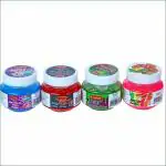 Rabbit Sparkle, Metallic, Crystal, Neon Mud Slime Multicolor Pack of 4