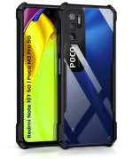 COBERTA Back Cover for Poco M3 Pro 5G Back Cover Case - Black Transparent