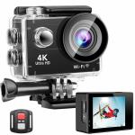 BEEBIRD UltraHD 4K Action Camera | Waterproof, WiFi, EIS |170 Degree Wide-Angle Lens | 24MP Photos | 4k @ 60fps Video|Vlogging, Motovlogging, Sports,YouTube,Bike & Helmet Camera