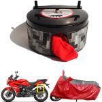 BIKEBLAZER Natural Red HF Dawn, Passion Pro, Xtreme Sports, Karizma ZMR and Xpluse 200 Nylon All Weather Resistant Bike Body Cover