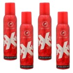 Asl World Cosmo XXX Rated Climex No Gas Perfume Body Spray - For Men & Women-120 ml,(Pack of 4)