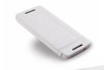 Armor White Leather Back Case Cover For Htc One Mini