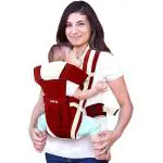 Luvlap Red Elegant Baby Carrier With 4 Carry Positions (4-24 M)