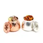 Jaiccha Ghasitaram Gifts Sweets-Metal Barni of Assorted Bites and Mix Dryfruits