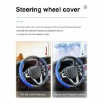 MIZZEO Car Steering Wheel Cover Safe for Men and Women, Carbon Fiber Texture Non-Slip Car Accessory (Carbon White) Compatible with Tata Altroz