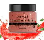 SAMROOLS-Strawberry Face Scrub with Vitamin C for Brightening and Skin Tone Correction