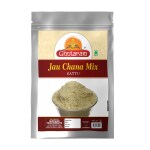 Ghotaram Roasted Black Chana Jau Barley Jav Mix Multigrain Sattu | Jau Chana Mix Sattu Atta with High Fiber | Multigrain Sattu Drink Powder-4980g