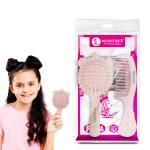 Majestique Kids Hair Grooming Set | Soft Scalp Massage Detangling Brush and Comb | Gentle on Kids' Hair, Reduces Knots, and Prevents Frizz | Perfect for Babies and Toddlers - 2Pcs/Multicolor