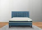 Dolfit Brand - Elara | 100% Pure Latex Foam | Orthopedic Mattress Diwan Bed | Natural Pin Core Latex Mattress | 6 Inches Mattress | Medium Firm Mattress | Navy Blue & White Colour | King Size - 72 Inch X 30 Inch X 6 Inches