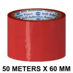 VCR Red Color Tape - 50 Meters in Length - 60mm / 2.5