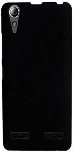 Multronics Matte Black Rubber Back Cover Compatible With Lenovo A6000 Plus