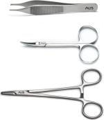 Alis Stainless Steel Professional Medical Student Suturing Tool Kit Includes 6 Inch Needle Holder