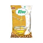 Rivo Groundnut Oil 1ltr Pouch|Mungfali Ka Tel |Peanut Oil- (Pack of 5)
