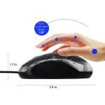BOPUD Mouse Plug and Play USB Comfortable Shape Cool LED Lights Mouse for Laptop,Computer,PC Wired Optical Gaming Mouse.