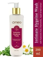 Omeo pH Balanced Intimate Wash For Women With Hyaluronic Acid & Chamomilla ,Apple Extract Feminine Hygiene 200ml