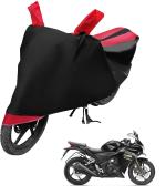 Auto Hub Bike Cover for CBR 250R , Dustproof UV Protection water resistant Custom Fit Cover-(Black-Red)