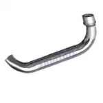 SMATAN Bajaj Discover 125 Silencer Bend Pipe (Chrome)