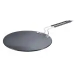 Prestige Hard Anodised Plus Gas and Induction Compatible Roti Tawa, 24.5cm (Black)