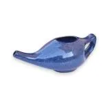 HEALTHANDWEALTHCeramic Neti Pot For Nasal Cleansing | Natural Treatment For Sinus, Infection And Congestion | Non-Metallic-Comfortable Grip - With 5 Sachet Salt