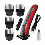 VALORA KM-7055 Rechargeable Beard And Hair Trimmer 4 Length Combs And Titanium Plated Blade, Washable Head, 60 Min Runtime