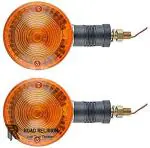 Road Religion Front Indicator/Turning Light/Blinker Set pair (2 PCS) compatible with Yamaha RX100/ RXG135/ RX135 (orange)