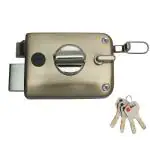 Godrej Locks Rim Lock I Twinbolt XL+ I 1CK Latchbolt I Sunset Rose Gold Finish I for Inside/Outside Opening Door & Left/Right Handed Doors I 4 Keys I 5 Year Warranty I Auto Locking I Free Installation*