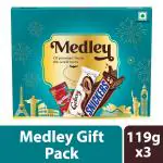 Mars Medley Premium DIwali Chocolate Gift Pack, Delicious Chocolates, 119 g, Pack of 3