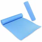 Kraftlik Handicrafts Yoga Mat for Women and Men Fitness 6MM Extra Thick Exercise Mat for Workout Yoga Anti Slip for Home & Gym Use (Pack of 1 ) (Blue)