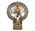 Kartique Home Decor Brass Dancing Natraja Murti Idol 28 inch