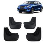 Kingsway Techo Car Flash Guard Mud Flaps, Suitable For Maruti Suzuki Baleno, Model Year : 2022 Onwards, Material: ABS/PVC, Color : Black, Set Of 4 Piece