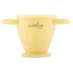 Cubkins Collapsible BPA Free Snack Cup for Above 6 month Baby, Infant and Toddler, Lemon