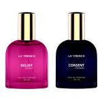 LA' FRENCH Belief & Consent Perfume Combo For Men & Women -30ml + 30ml | Premium Luxury Long Lasting Fragrance Spray | Eau De Parfum | Ideal For Men & Women | Perfume For Men & Women | Pack Of 2